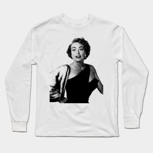 Joan Crawford // Classic Vintage Style Long Sleeve T-Shirt